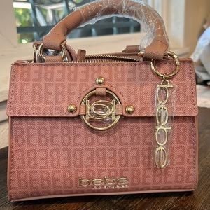 NEW NWT BEBE PURSE MAUVE PINK PURSE